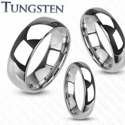 Tungsten Carbide with Shiny Finish Traditional Wedding Band Ring 4mm,6mm,8mm Size 5-14; Comes with Free Gift Box (6.5)