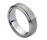 6mm Celtic Knot Tungsten Carbide Comfort Fit Wedding Band Ring (6.5)