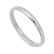 Solid 2MM Plain .925 Sterling Silver Wedding Band All Sizes #1 Seller (7)