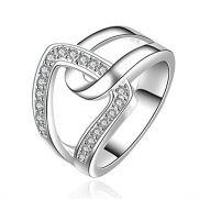 SunIfSnow Beautifully Neutral Popular Classic and Elegant Interlocking Ring 8